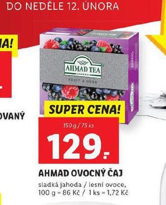 Lidl Ahmad ovocný čaj nabídka