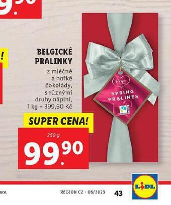 Lidl Belgické pralinky nabídka