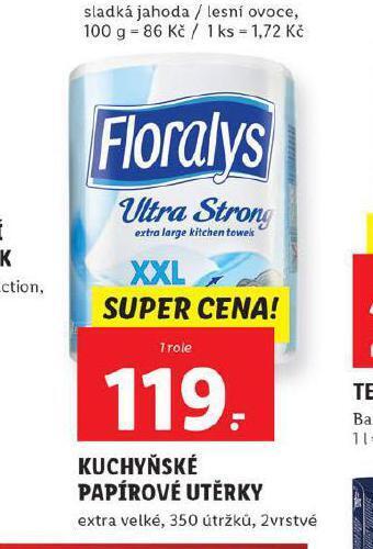 Lidl Florasyl kuchyňské utěrky nabídka