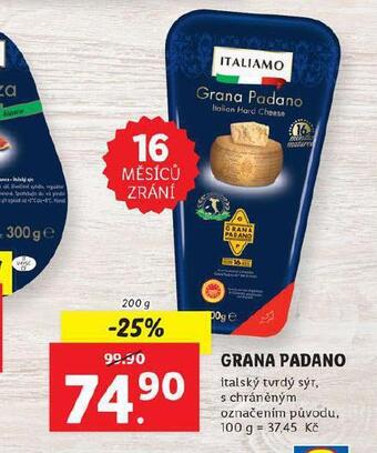 Lidl Grana padano nabídka