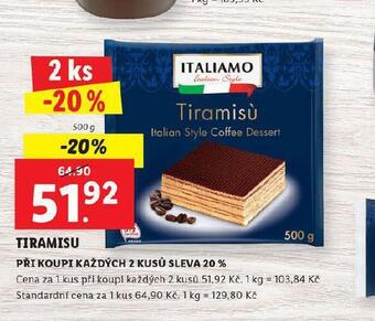 Lidl Tiramisu nabídka