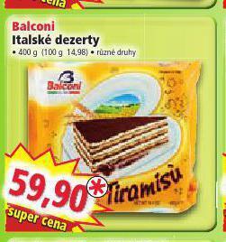 Norma Balconi italské dezerty nabídka