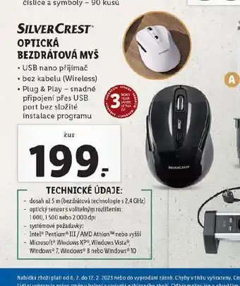 Optická bezdrátová myš