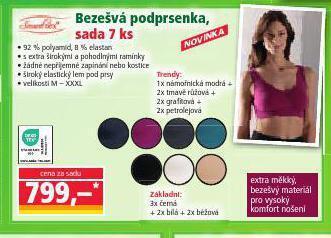 Norma Bezešvá podprsenka nabídka
