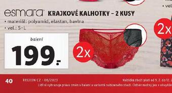 Lidl Krajkové kalhotky nabídka
