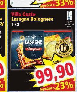 Norma Lasagne bolognese nabídka