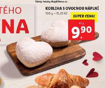 Lidl Kobliha s ovocnou náplní nabídka