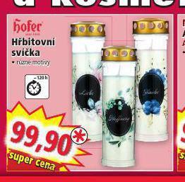 Norma Hřbitovní svíčka nabídka