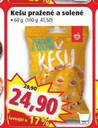 Norma Kešu pražené a solené nabídka