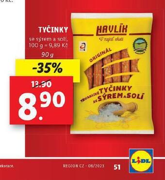Havlík tyčinky