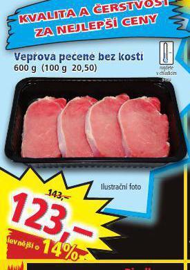 Norma Vepřová pečeně bez kosti nabídka