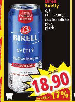 Norma Birell nealkoholické pivo nabídka
