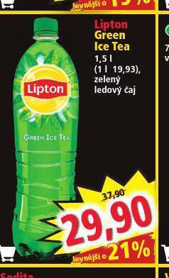 Norma Lipton zelený čaj nabídka