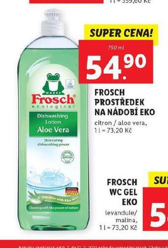 Lidl Frosch prostředek na nádobí eko nabídka