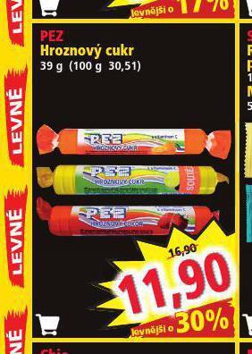 Norma Pez hroznový cukr nabídka