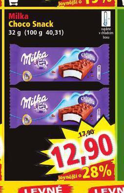 Norma Milka choco snack nabídka