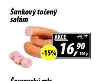 ZEMAN Šunkový točený salám nabídka