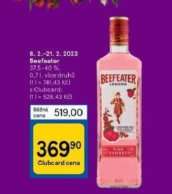 Tesco Beefeater nabídka