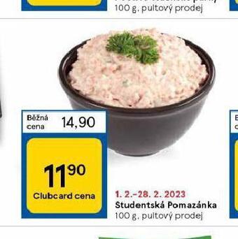 Tesco Studentská pomazánka nabídka
