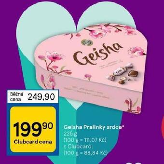Tesco Geisha pralinky srdce nabídka