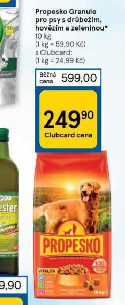 Tesco Propesko granule pro psy nabídka
