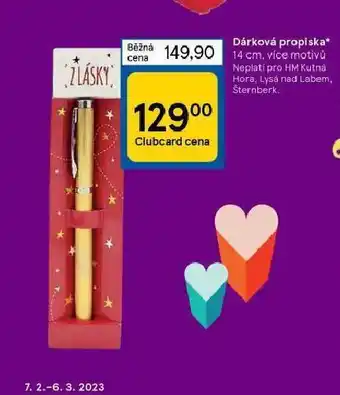 Dárková propiska