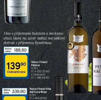 Tesco Tesco finest pálava nabídka