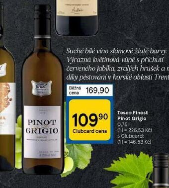 Tesco Tesco finest pinot grigio nabídka