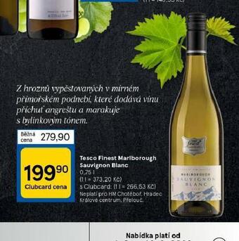 Tesco finest marlborough sauvignon blanc