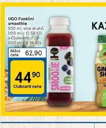 Tesco Ugo funkční smoothie nabídka