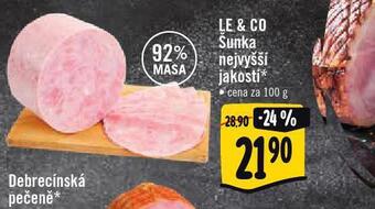 Albert Le & co šunka nejvyšší jakosti nabídka