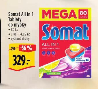 Albert Somat all in 1 tablety do myčky nabídka
