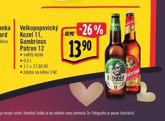 Albert Pivo gambrinus patron 12 nabídka