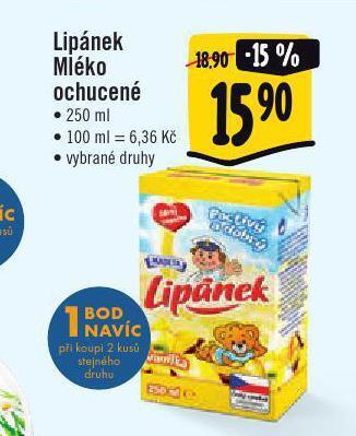 Albert Lipánek mléko ochucené nabídka