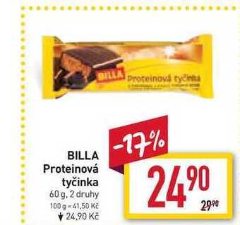 Billa Billa proteinová tyčinka 60 g nabídka