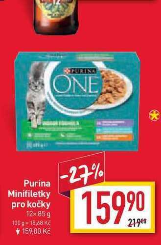 Billa Purina minifiletky pro kočky 12x 85 g nabídka