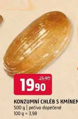 Terno Konzumní chléb s kmínen 500 g nabídka