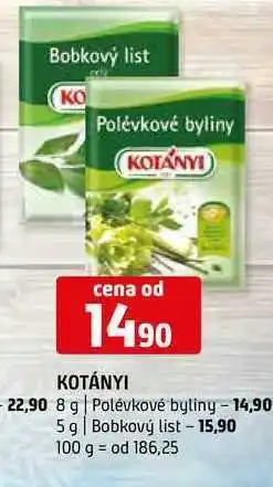 Terno Kotányi koření 5-8 g nabídka