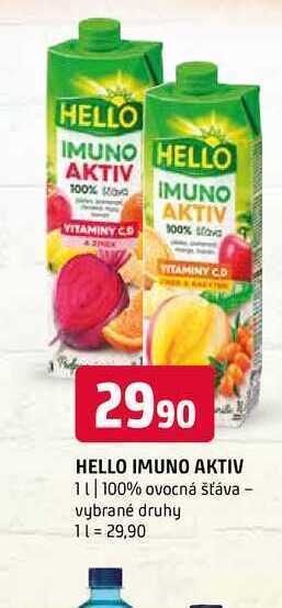 Terno Hello imuno aktiv 1 l nabídka