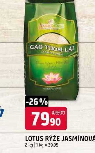 Terno Lotus rýže jasmínová 2 kg nabídka