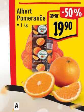 Albert Albert pomeranče 1 kg nabídka