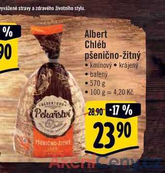 Albert Albert chléb pšenično-žitný 570 g nabídka