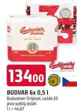 Trefa Budweiser budvar b:dark tmavý ležák pivo 0,5l, nabídka