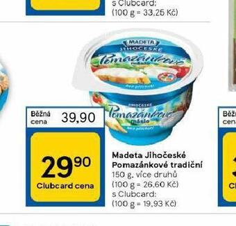 Tesco Madeta jihočeské pomazánkové tradiční nabídka
