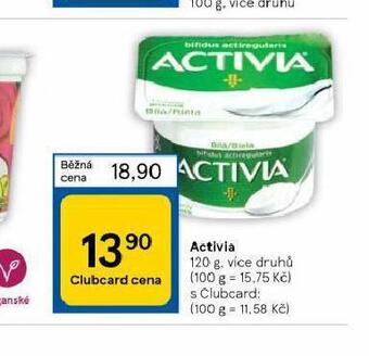 Tesco Activia nabídka