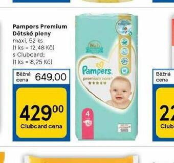 Tesco Pampers dětské plenky nabídka