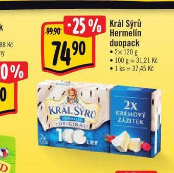 Albert Král sýrů hermelín duopack nabídka