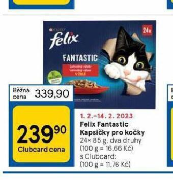 Tesco Felix fantastic kapsičky pro kočky nabídka