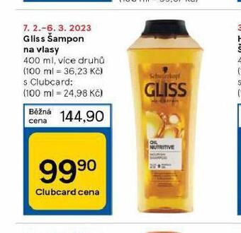 Tesco Gliss šampon nabídka