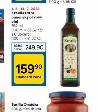 Tesco Kreolis extra panenský olivový olej nabídka